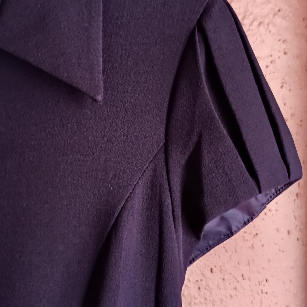 Perceptions Purple Button-Front Drop-Waist Dress - image 3